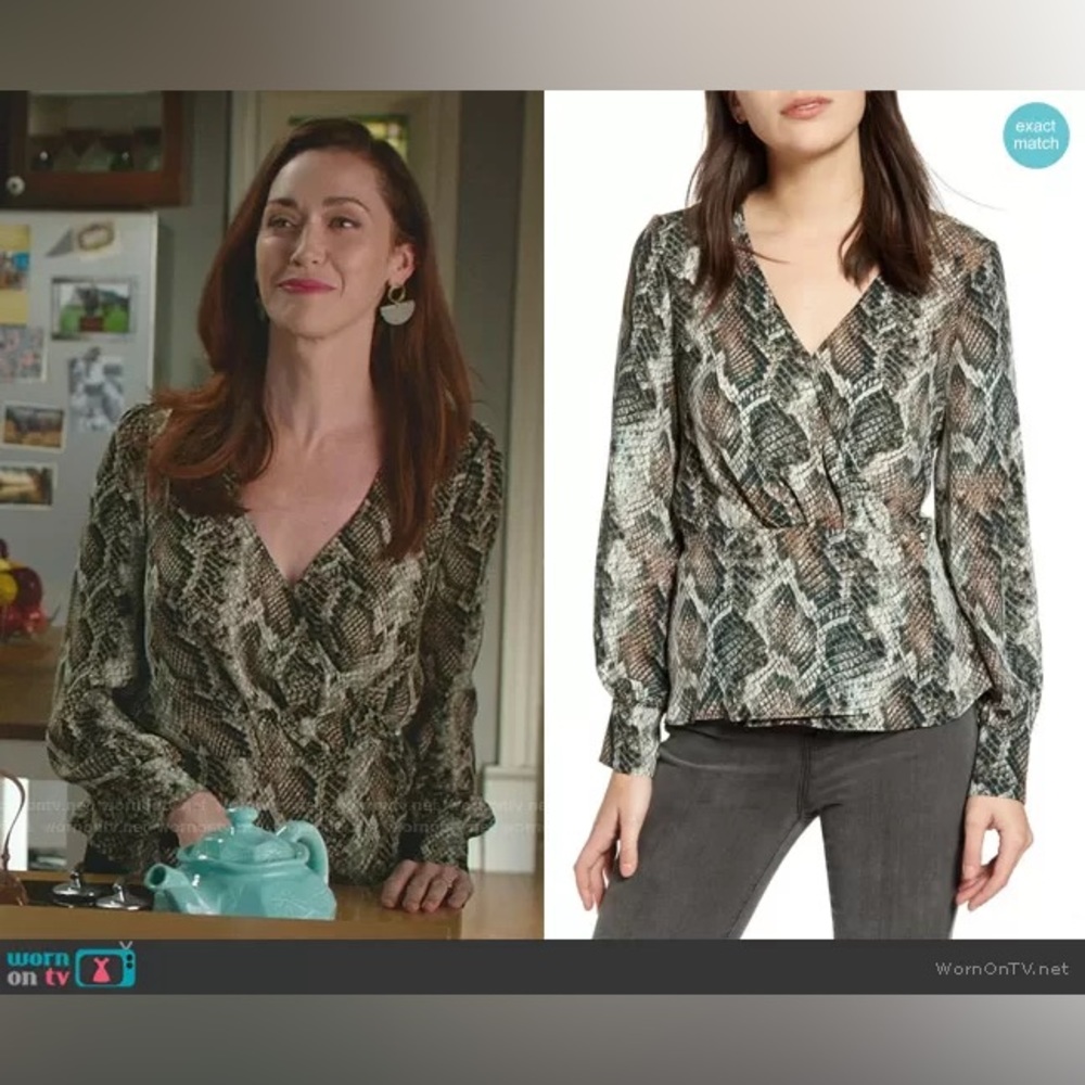 Cupcakes and Cashmere - Jasper Long Sleeve Wrap Top